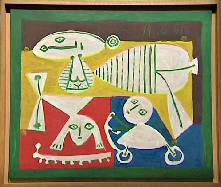 Mère et enfants jouant, 1951, musée Picasso, Antibes
 (France 3 / Culturebox / capture d&#039;écran)