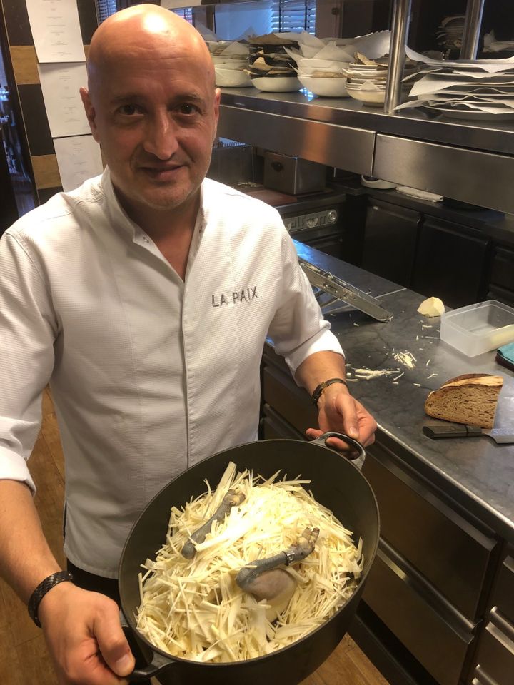 David Marti, chef étoilé et toqué à Anderlecht, aux portes de Bruxelles. (RF / BERNARD THOMASSON)