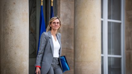 The Minister of Energy Transition, Agnès Pannier-Runacher, in Paris, November 15, 2023. (XOSE BOUZAS / HANS LUCAS / AFP)