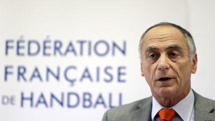 Joël Delplanque, le président de la Fédération française de handball, le 2 octobre 2012 à Gentilly (Val-de-Marne). (KENZO TRIBOUILLARD / AFP)