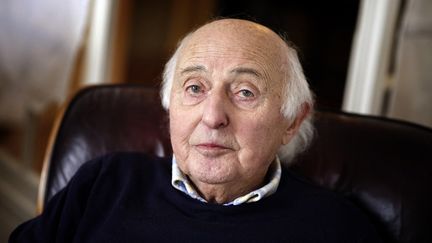 Elie Buzyn, rescapé d'Auschwitz, le 21 janvier 2015 à Paris.&nbsp; (LIONEL BONAVENTURE / AFP)