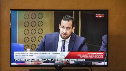 Alexandre Benalla devant la commission des lois du Sénat, le 19 septembre 2018. (MAXPPP)