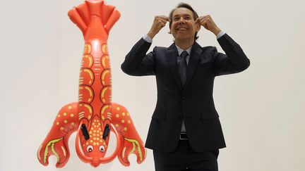 Jeff Koons lors du vernissage de la rétrospective du musée Guggenheim de Bilbao
 (ANDER GILLENEA / AFP)