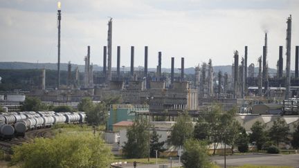 Le site de Total &agrave; Carling (Moselle), le 15 juillet 2013. (JEAN-CHRISTOPHE VERHAEGEN / AFP)