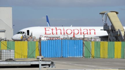 Un avion d'Ethiopian Airlines sur le tarmac de l'aéroport international d'Addis-Abeba Bole, en Ethiopie, le 28 novembre 2017. (GIOIA FORSTER / DPA)