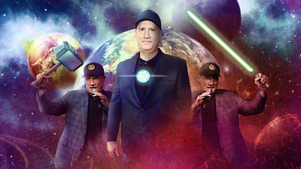 Kevin Feige,&nbsp;l'architecte&nbsp;du&nbsp;lucratif&nbsp;Marvel Cinematic Universe (MCU), va désormais être en charge de la franchise "Star Wars". (AFP / FRANCEINFO)