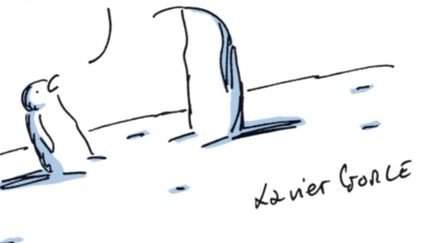 Le dessin de Xavier Gorce, publié le 19 janvier, a fait polémique. (CAPTURE D'ÉCRAN / XAVIER GORCE)