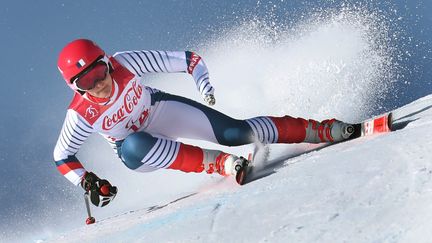 Marie Bochet lors de la descente femmes, catégorie debout, aux Jeux paralympiques de Pyeongchang 2018. (KARL-JOSEF HILDENBRAND / DPA)