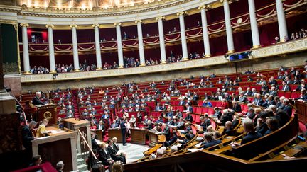 L'hémicycle de l'assemblée nationale, le 2 novembre 2016 (CHAMUSSY/SIPA)