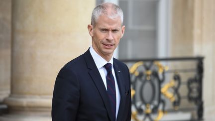 Le ministre de la Culture, Franck Riester, le 7 novembre 2019 à l'Elysée. (ALAIN JOCARD / AFP)