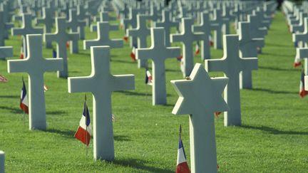 Le cimeti&egrave;re militaire am&eacute;ricain de Colleville-sur-Mer (Calvados), le&nbsp;1er octobre 2013. (ROLLINGER-ANA / AFP)