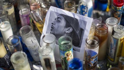 Hommages au rappeur Nipsey Hussle tué le 1er avril 2019 à Los Angeles
 (DAVID MCNEW / GETTY IMAGES NORTH AMERICA / AFP)