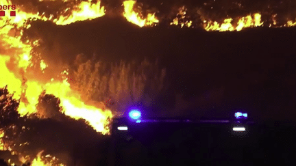 Incendies : violents feux à la frontière espagnole