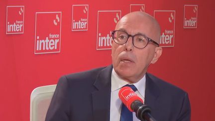 Éric Ciotti, président des Républicains (LR) et député des Alpes-Maritimes, le 25 octobre 2023 sur France Inter. (FRANCE INTER / RADIO FRANCE)