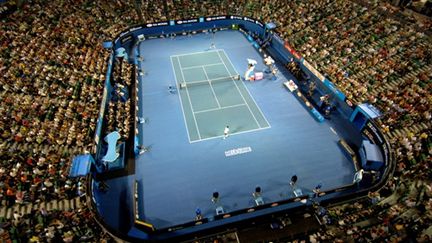 Une vue aérienne de la Rod Laver Arena