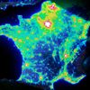 La carte de la pollution visuelle en France. (FREDERIC TAPISSIER / AVEX)