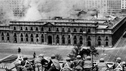 Le palais de La Moneda le 11 septembre 1973. (AFP)