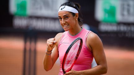 Caroline Garcia lors du premier tour de l'Internazionali BNL d'Italia 2021, tournoi de tennis WTA 1000 le 11 mai 2021 au Foro Italico à Rome, Italie. (ROB PRANGE / SPAIN DPPI)