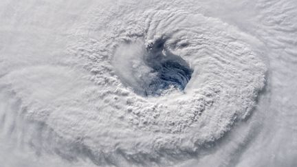 L'ouragan Florence, vu depuis la Station spatiale internationale, le 12 septembre 2018. (HO / NASA / AFP)