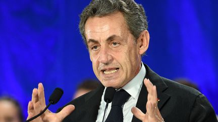 Nicolas Sarkozy en meeting à Marcq-en-Baroeul le 21 septembre 2016 (FRANCOIS LO PRESTI / AFP)