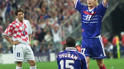 Lilian Thuram héros de la demi-finale du Mondial 1998 France - Croatie (PHILIPPE HUGUEN / AFP)