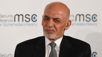 Le président de l'Afghanistan, Ashraf Ghani, lors de la conférence sur la sécurité de Munich (Allemagne), le 15 février 2020.&nbsp; (CHRISTOF STACHE / AFP)