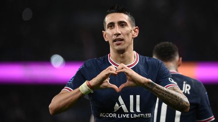 Angel Di Maria, buteur et passeur contre Lille, vendredi 29 octobre. (FRANCK FIFE / AFP)