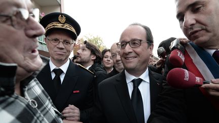 Frab&ccedil;ois Hollande le 29 octobre 2015, &agrave;&nbsp;Vand&oelig;uvre-l&egrave;s-Nancy (Meurthe-et-Moselle). (FREDERICK FLORIN / AFP)