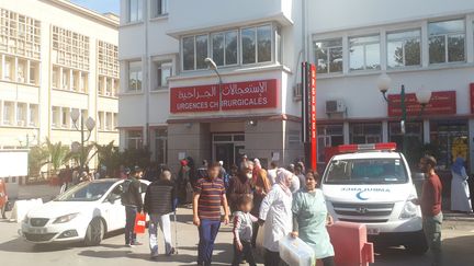 L'entrée des urgences chirurgicales de l'hôpital universitaire Mustapha d'Alger (Algérie)&nbsp;le 2 avril 2019.
 (KAHINA NAZIR / RADIO FRANCE)