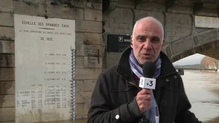 La pluie a enfin cessé&nbsp;à Dax, dans les Landes, lundi 13 décembre. (CAPTURE D'ÉCRAN FRANCE 3)