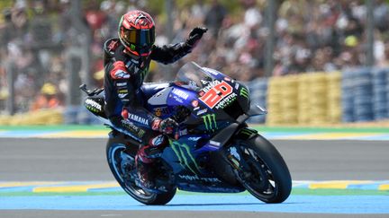 Fabio Quartararo&nbsp;lors du GP de France, dimanche 15 mai 2022.&nbsp; (JEAN-FRANCOIS MONIER / AFP)