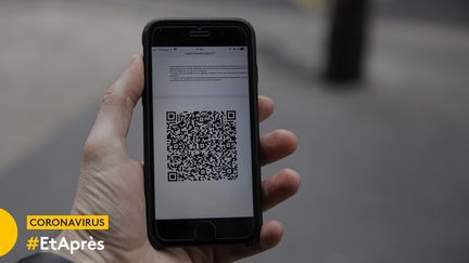 QR Code sur un smartphone (illustration) (YANN CASTANIER/HANS LUCAS/AFP)