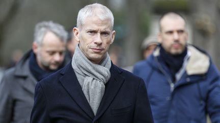 Le ministre de la culture Franck Riester le 14 décembre 2019 (ZAKARIA ABDELKAFI / AFP)