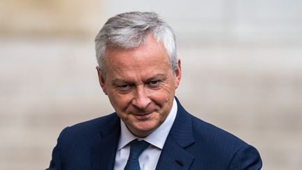 Le ministre de l'Economie Bruno Le Maire arrive au Conseil des ministres, à l'Elysée, à Paris, le 23 mai 2022. (XOSE BOUZAS / HANS LUCAS)