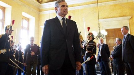 Bernard Accoyer arrive à l'Assemblée nationale, le 15 septembre 2010 (AFP - Thomax Coex)