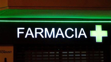 Pharmacie à Costa Blanca, Espagne, le 9 février 2021. (PATRICK LEFEVRE / MAXPPP)