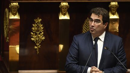 Le président du groupe des députés Les Républicains, Christian Jacob, le 22 janvier 2018 à l'Assemblée nationale à Paris. (ERIC FEFERBERG / AFP)