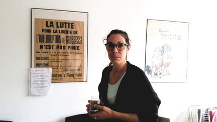 Cécile Guerpillon, conseillère au Planning Familial de Paris, le 30 juin 2017. (BENJAMIN ILLY / FRANCEINFO)