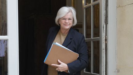 Catherine Vautrin, ministre de la Santé, du Travail et des Solidarités, le 30 mai 2024. (GEOFFROY VAN DER HASSELT / AFP)