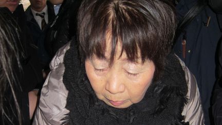 Chisako Kakehi, 67 ans, a &eacute;t&eacute; arr&ecirc;t&eacute;e le 19 novembre 2014 au Japon. Cette "veuve noire" pr&eacute;sum&eacute;e est soup&ccedil;onn&eacute;e d'avoir tu&eacute; son quatri&egrave;me mari.&nbsp; (JIJI PRESS / AFP)