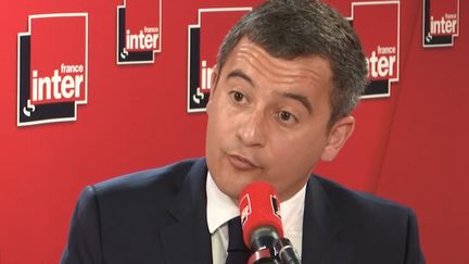 Gérald Darmanin invité de France Inter lundi 1er avril.&nbsp; (FRANCEINFO / RADIOFRANCE)