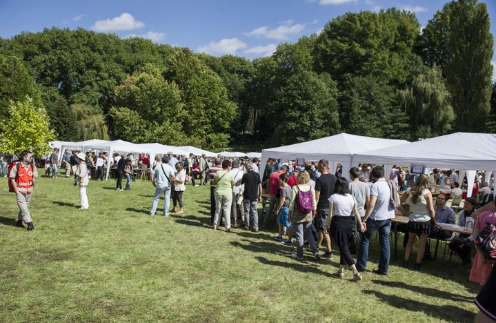 Lors de la précédente édition de La "Forêt des livres", en août 2014.
 (ZIHNIOGLU KAMIL/SIPA)