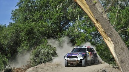 Nasser al-Attiyah, le pilote qatari dans sa Mini. (DPPI / DPPI MEDIA)