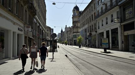 A Nancy (Meurthe-et-Moselle), les températures flirtaient avec les 40 °C le 19 juin 2022.&nbsp;  (MAXPPP)