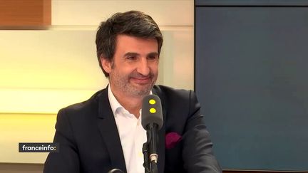 Philippe Rodriguez, président de Bitcoin France,&nbsp;association qui promeut ce système de paiement électronique, le 8 janvier 2018. (RADIO FRANCE / FRANCEINFO)