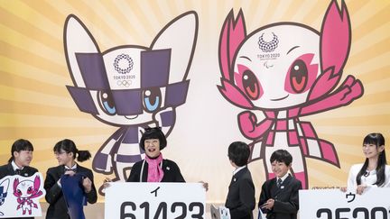 Les écoliers japonais ont, in fine, choisi les mascottes des JO de Tokyo 2020.
 (Alessandro Di Ciommo / NurPhoto)