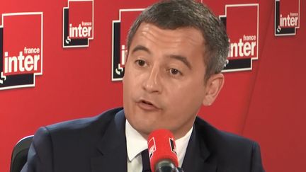 Gérald Darmanin, invité de France Inter, lundi 1er avril 2019.&nbsp; (FRANCEINFO / RADIOFRANCE)