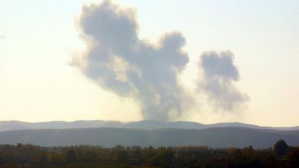 Attaque de la coalition sur des bases supposées être aux mains de talibans dans la province afghane de Takhar (archives) (AFP/JOEL ROBINE)