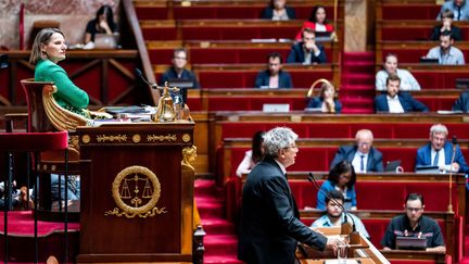 Le député LFI Eric Coquerel à la tribune de l'Assemblée nationale, le 24 juillet 2022, à Paris. (Xose Bouzas / Hans Lucas / Hans Lucas via AFP)