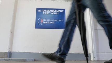 Une affiche du Rassemblement national, à Hénin-Beaumont (Pas-de-Calais), le 7 septembre 2019. (MAXPPP)